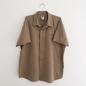The North Face Plaid Short Sleeve Button-Down Shirt Men's XXL